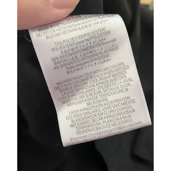 BCBGeneration Women’s Shirt Top Exposed Back Zipper Crop Top Size M Black - Picture 7 of 8